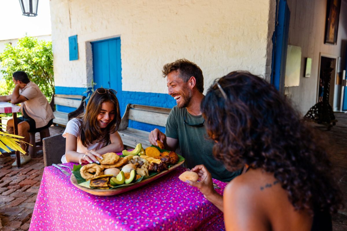 large-Eating traditional food at La Villa de los Santos, Los Santos Province, Panamá